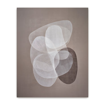 Abstract Neutral Wall Art Set Of 2 Rolled Canvas Print – Soft Interplay