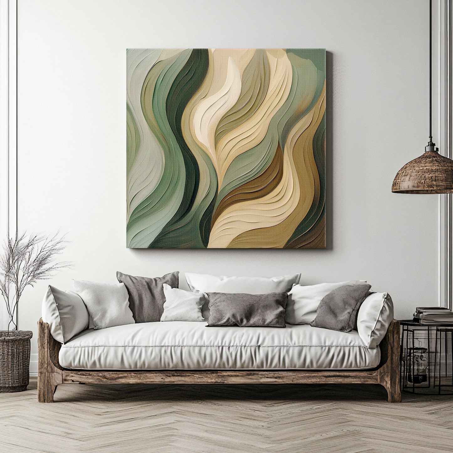 Digital Download Abstract Wall Art – "Verdant Flow"