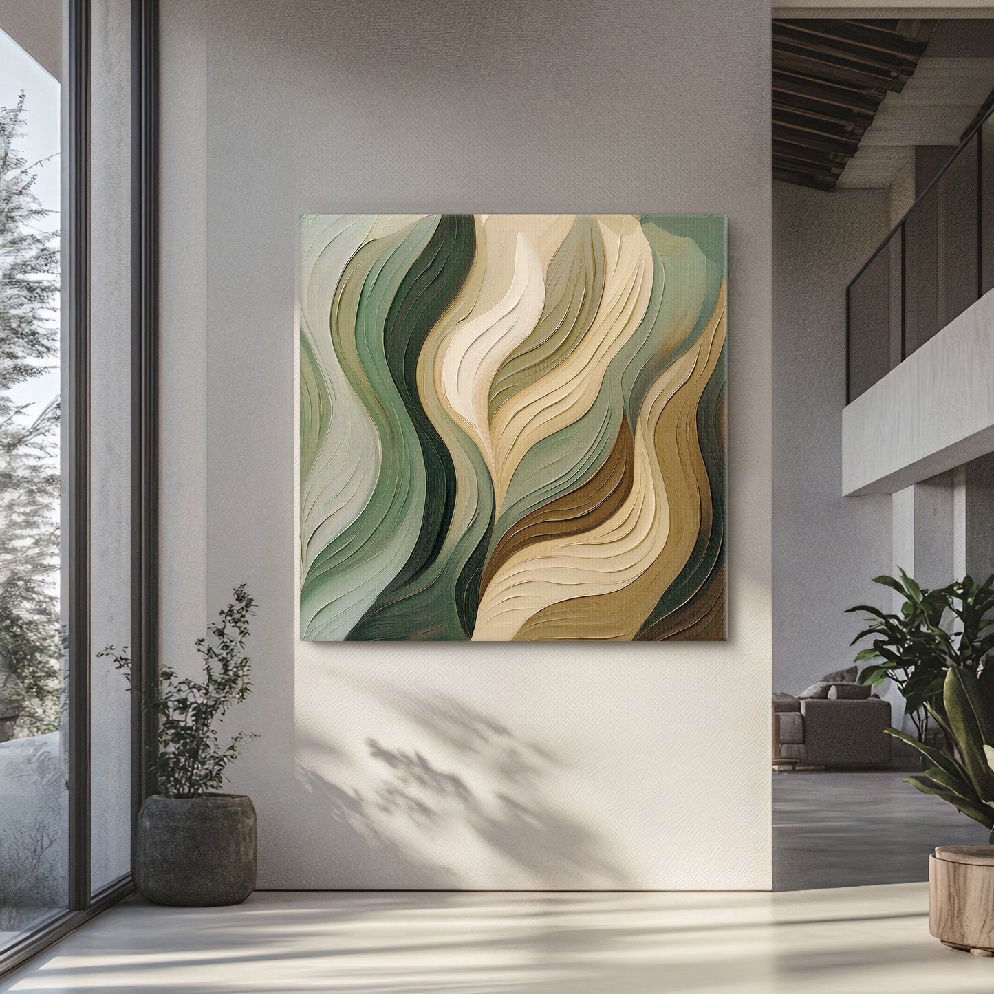 Digital Download Abstract Wall Art – "Verdant Flow"