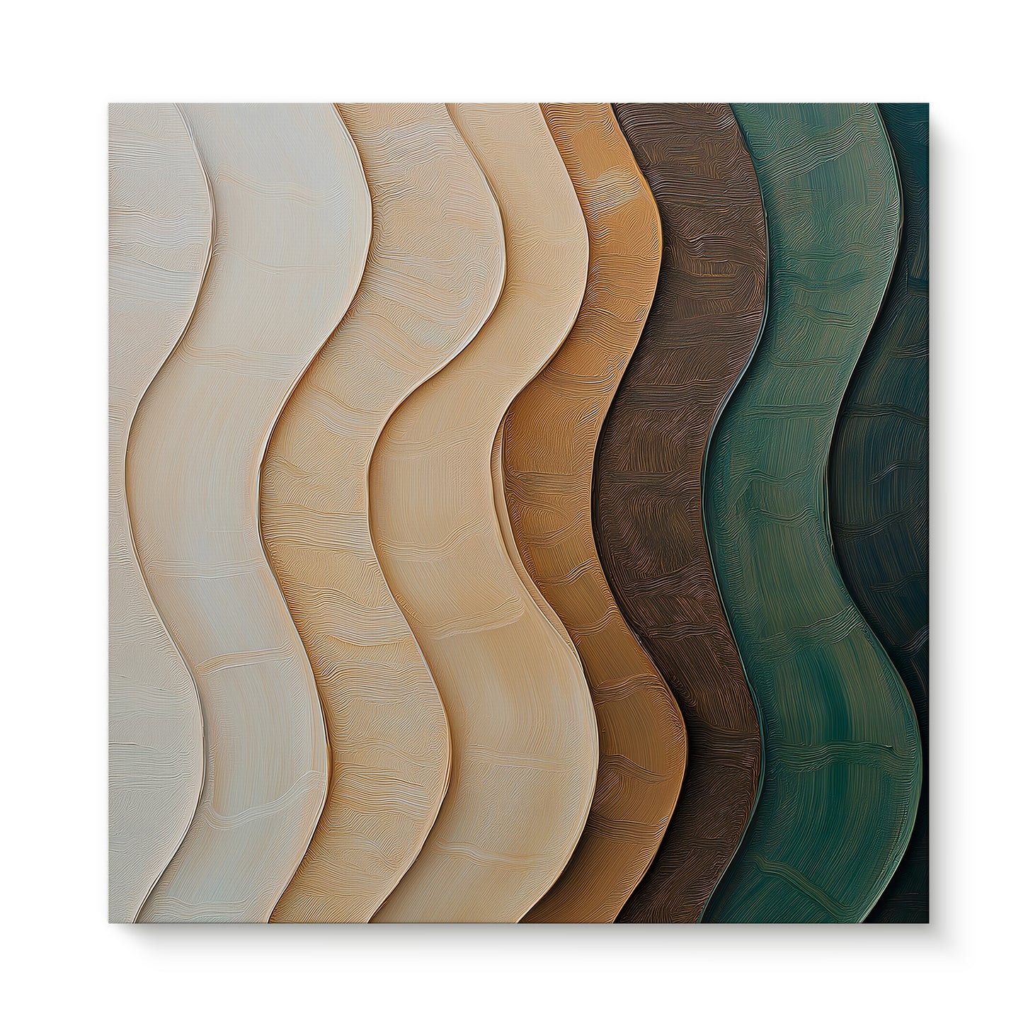 Stretched Canvas Wall Art – "Elemental Drift"