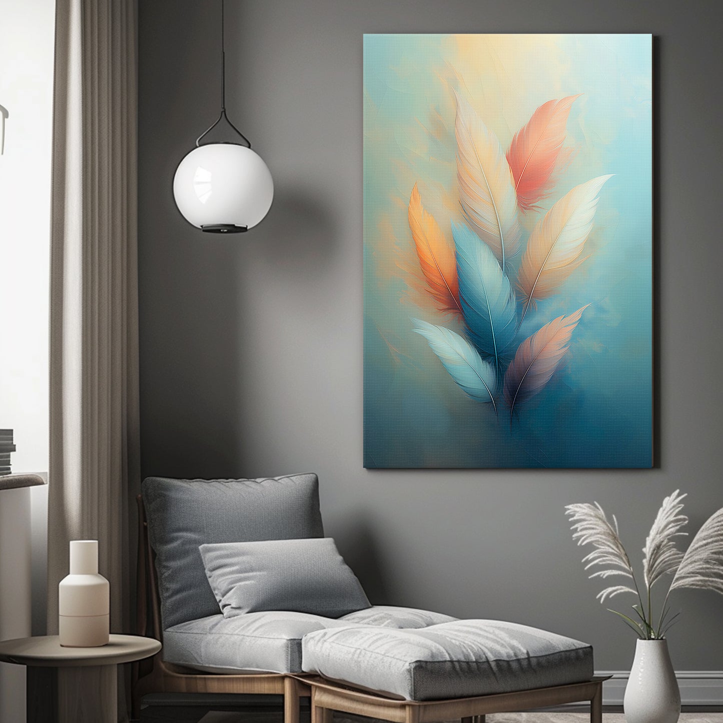 Rolled Canvas Print Wall Art – "Whispers of Light"