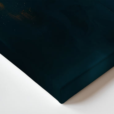 Stretched Canvas Abstract Wall Art – "Celestial Echo"