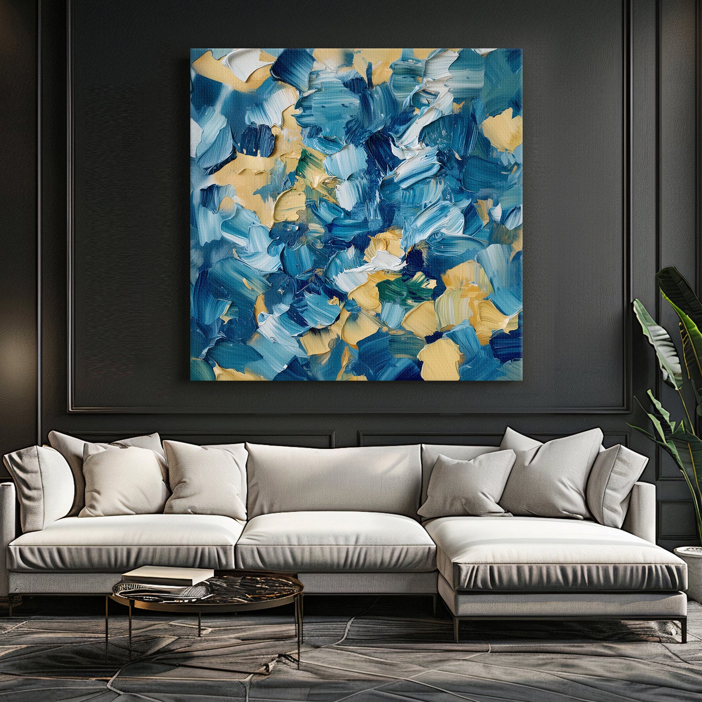 Abstract Art Digital Download - "Impasto Fields"