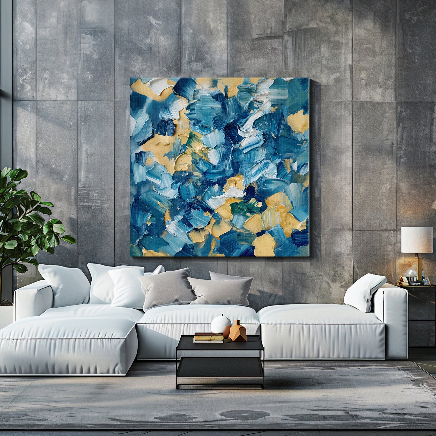Abstract Art Digital Download - "Impasto Fields"