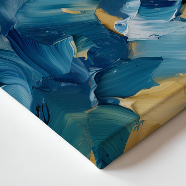 Abstract Wall Art | Stretched Canvas Print - "Impasto Fields"