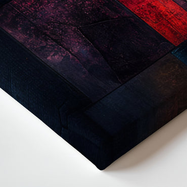 Abstract Wall Art Stretched Canvas Print - "Shattered Spectrum" | Ready to Hang