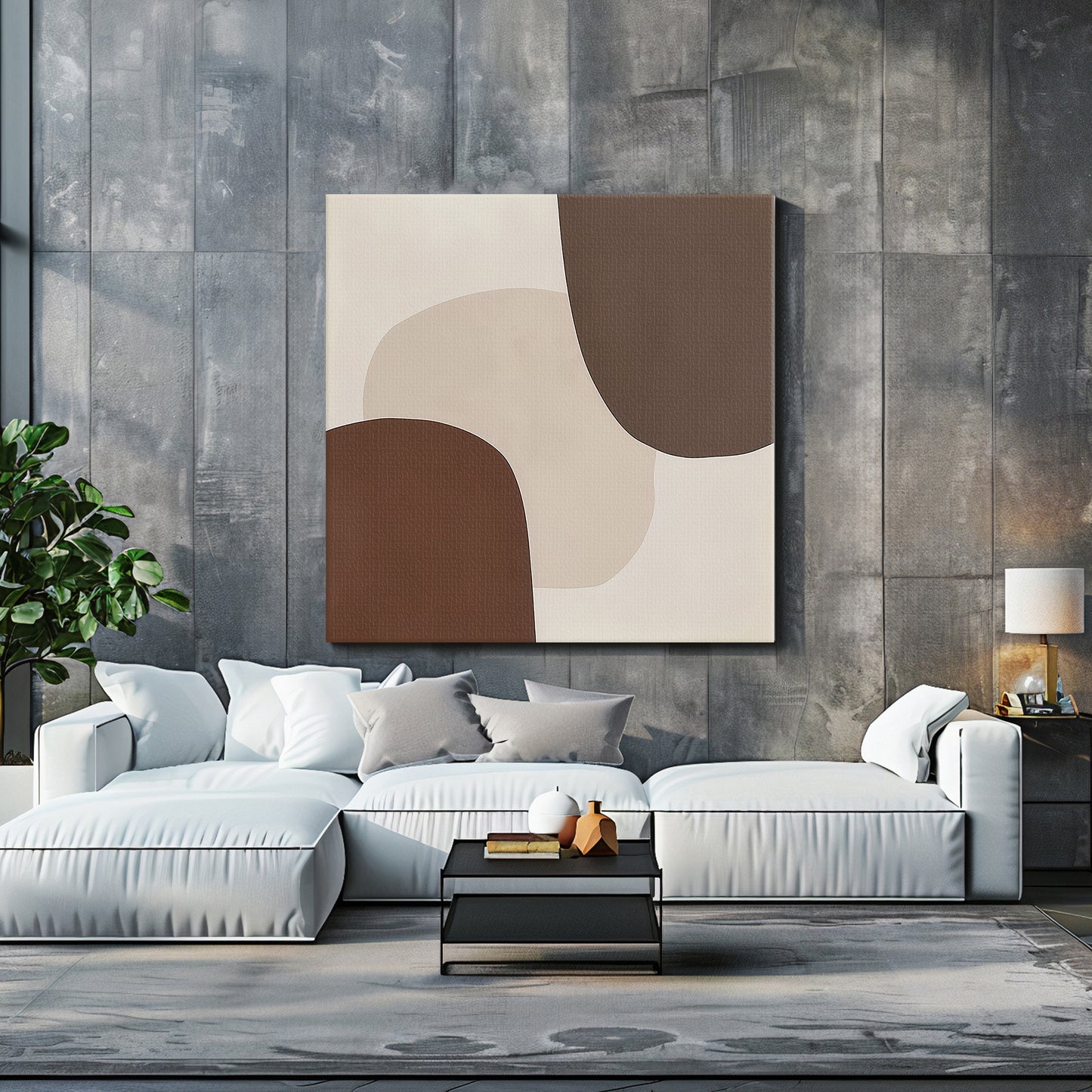 Minimalist Abstract Art - "Silent Assembly" - Digital Download