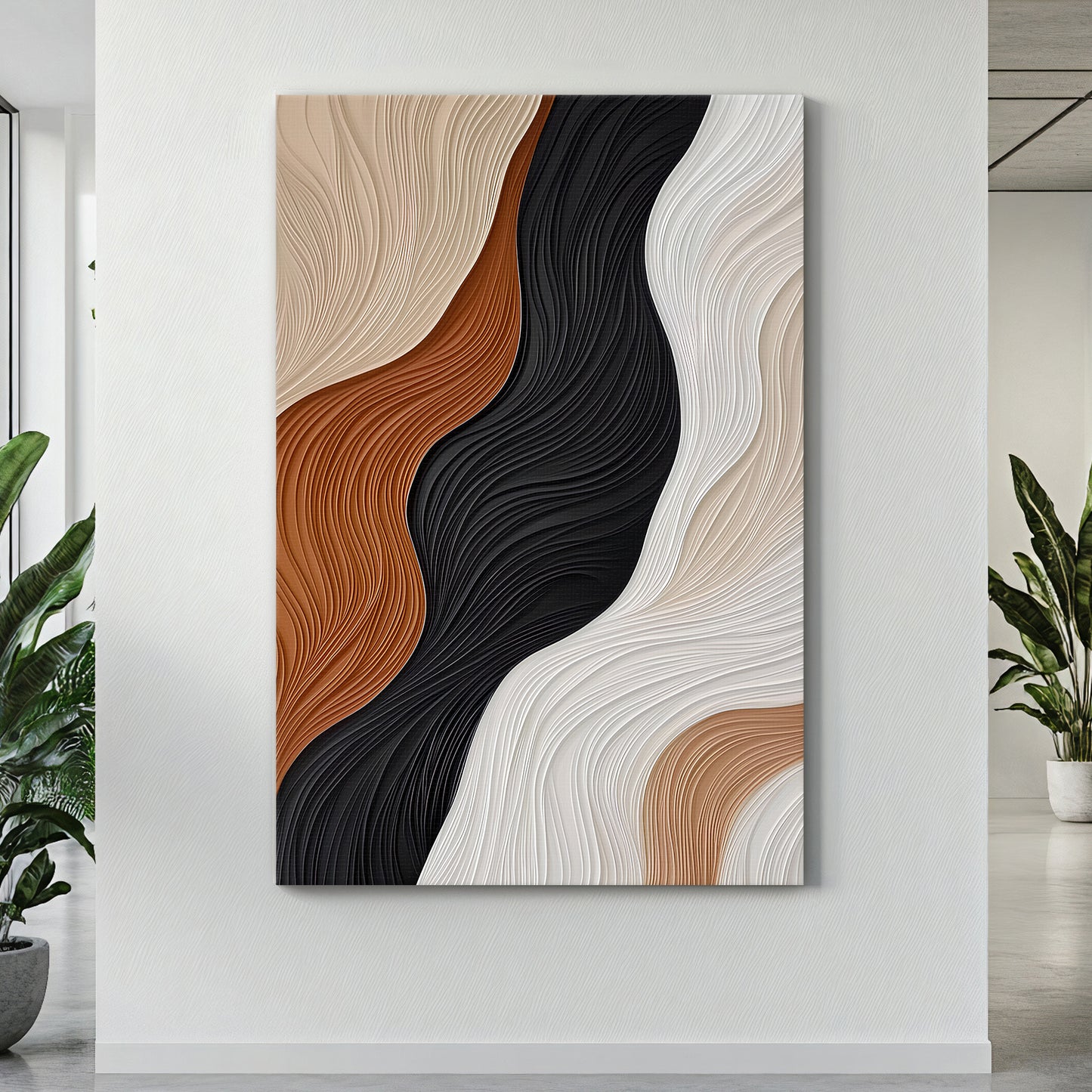 Abstract Wall Art Rolled Canvas - "Silent Harmonies"