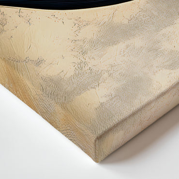 Abstract Wall Art Stretched Canvas Print - "Obsidian Drift"