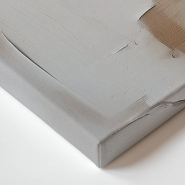 Abstract Wall Art Stretched Canvas Print - "Clay Silence"