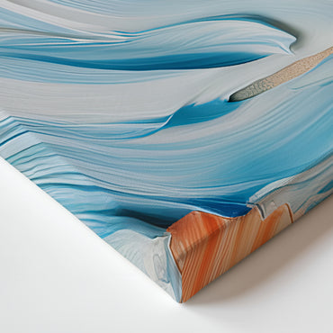 Abstract Wall Art Stretched Canvas Print - "Sorbet Sky"