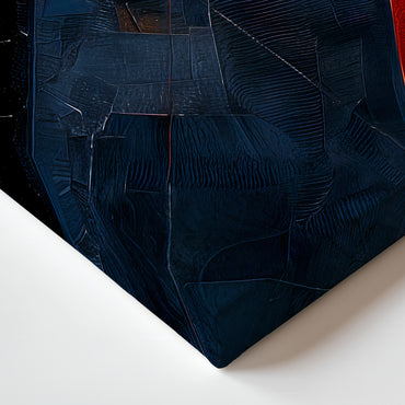 Abstract Wall Art Stretched Canvas Print - "Tectonic Shift"