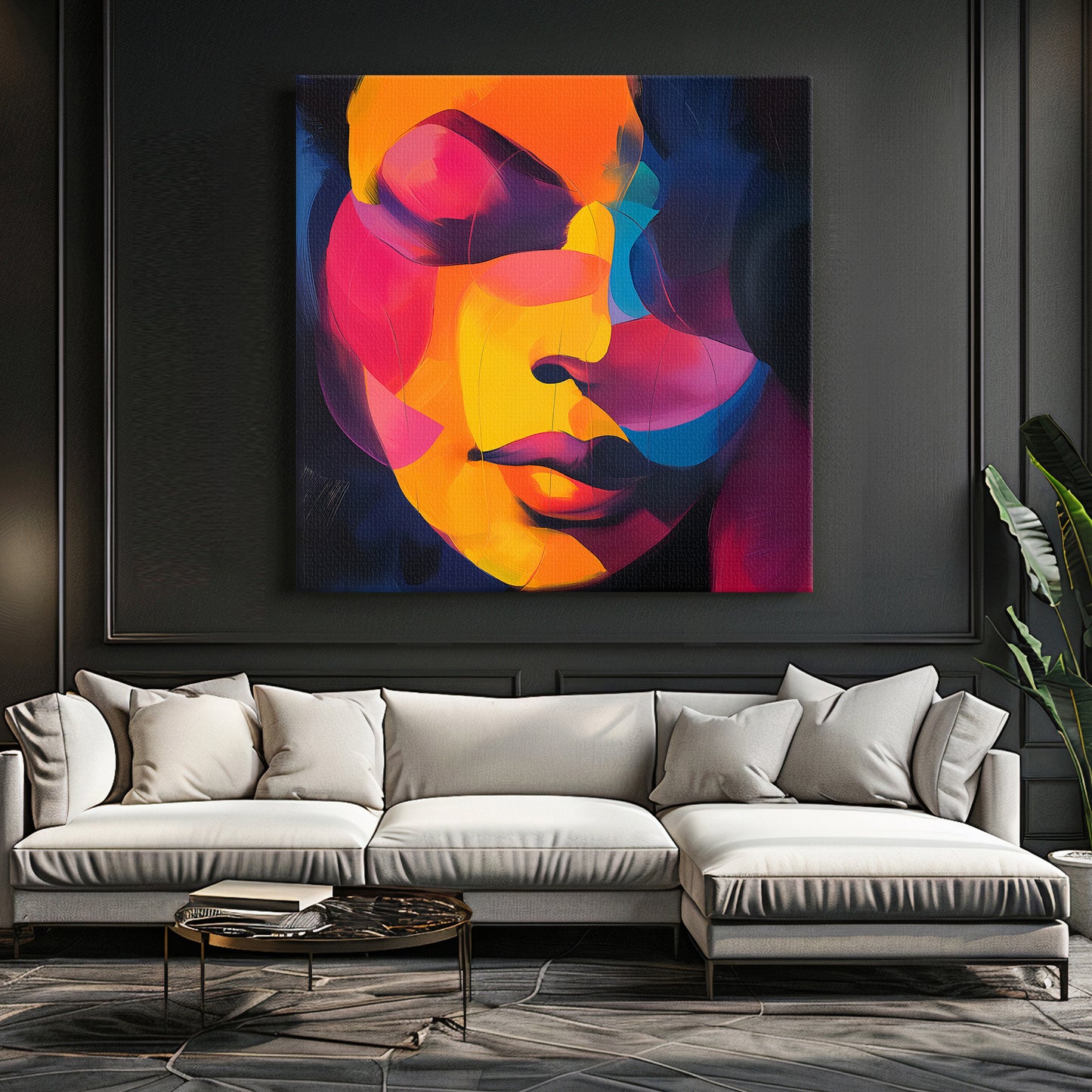 Abstract Portrait Art Digital Download - "Aurora Persona"