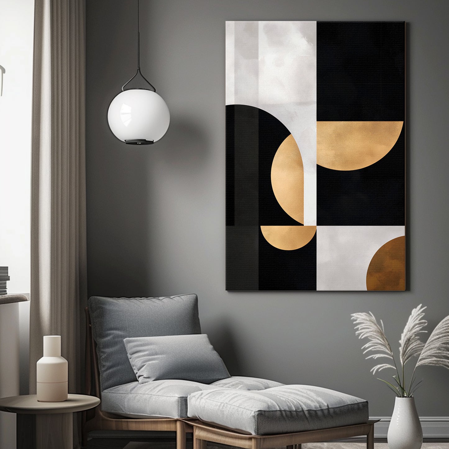 Modern Abstract Wall Art Digital Download - "Lunar Cadence"
