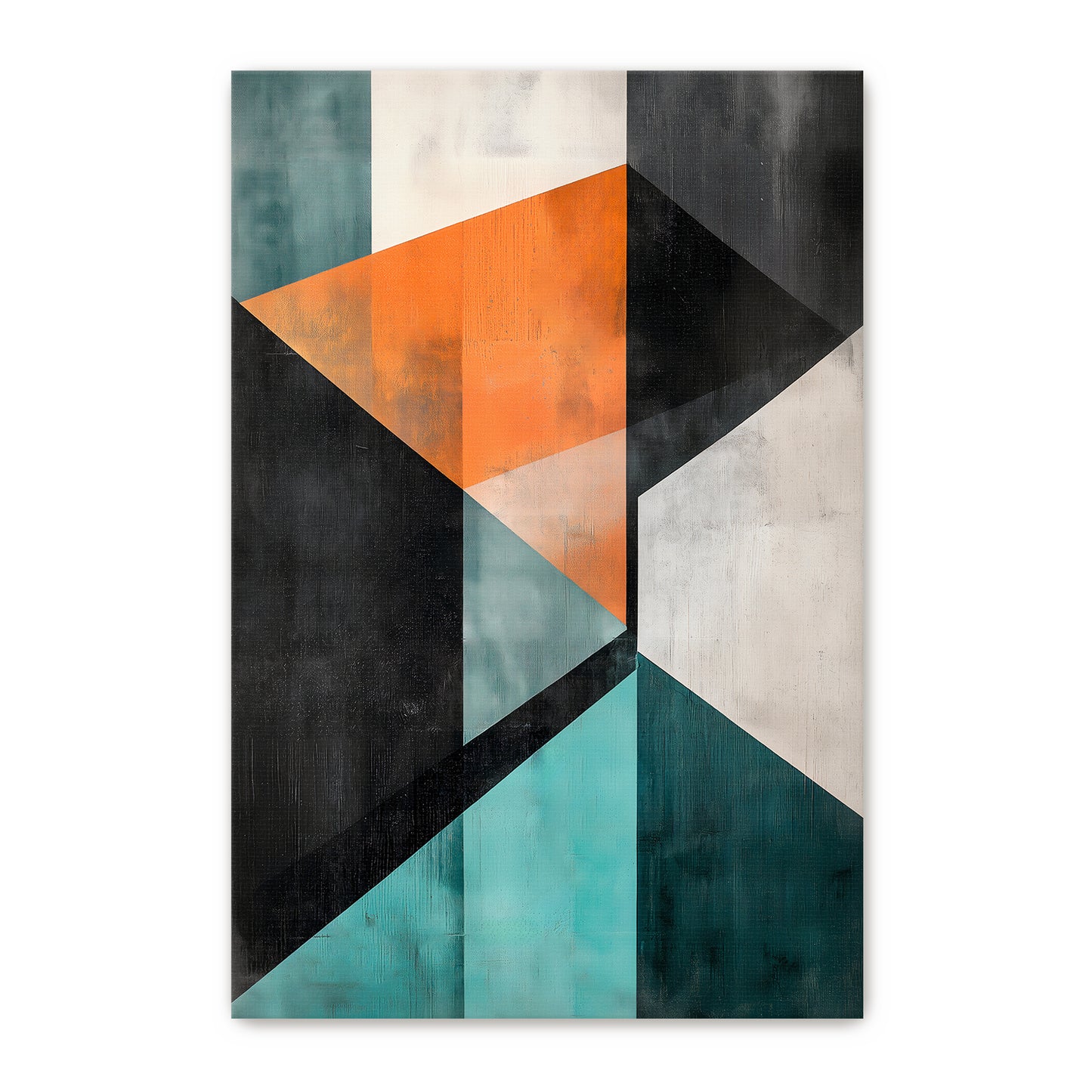 Geometric Modern Abstract Wall Art Digital Download - "Prism Divide"