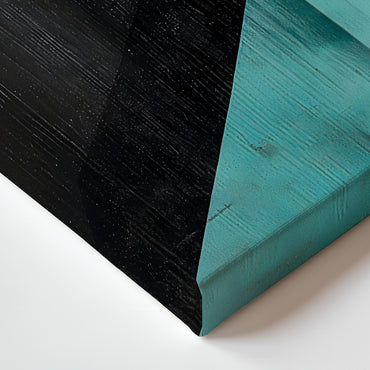 Abstract Wall Art Stretched Canvas Print - "Prism Divide"