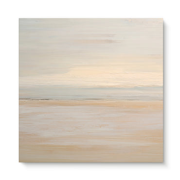 Abstract Minimalist Wall Art Stretched Canvas Print - "Silent Sands"