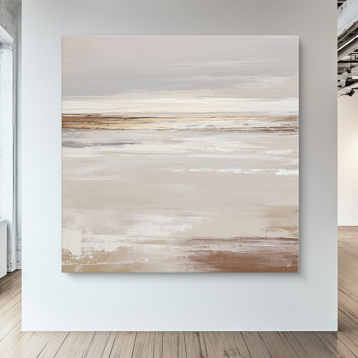 Abstract Minimalist Wall Art Rolled Canvas - "Desert Calm"