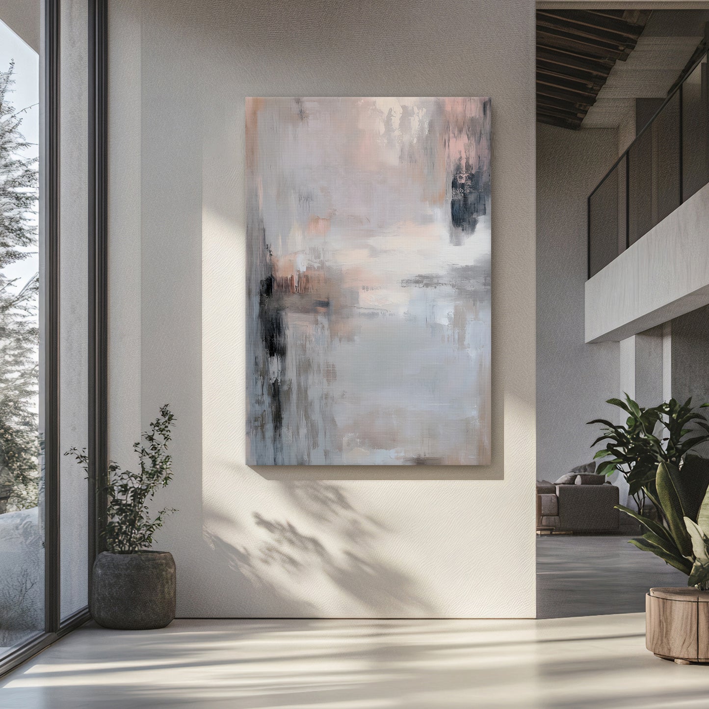 Abstract Digital Download Modern Wall Art - "Soft Horizon"