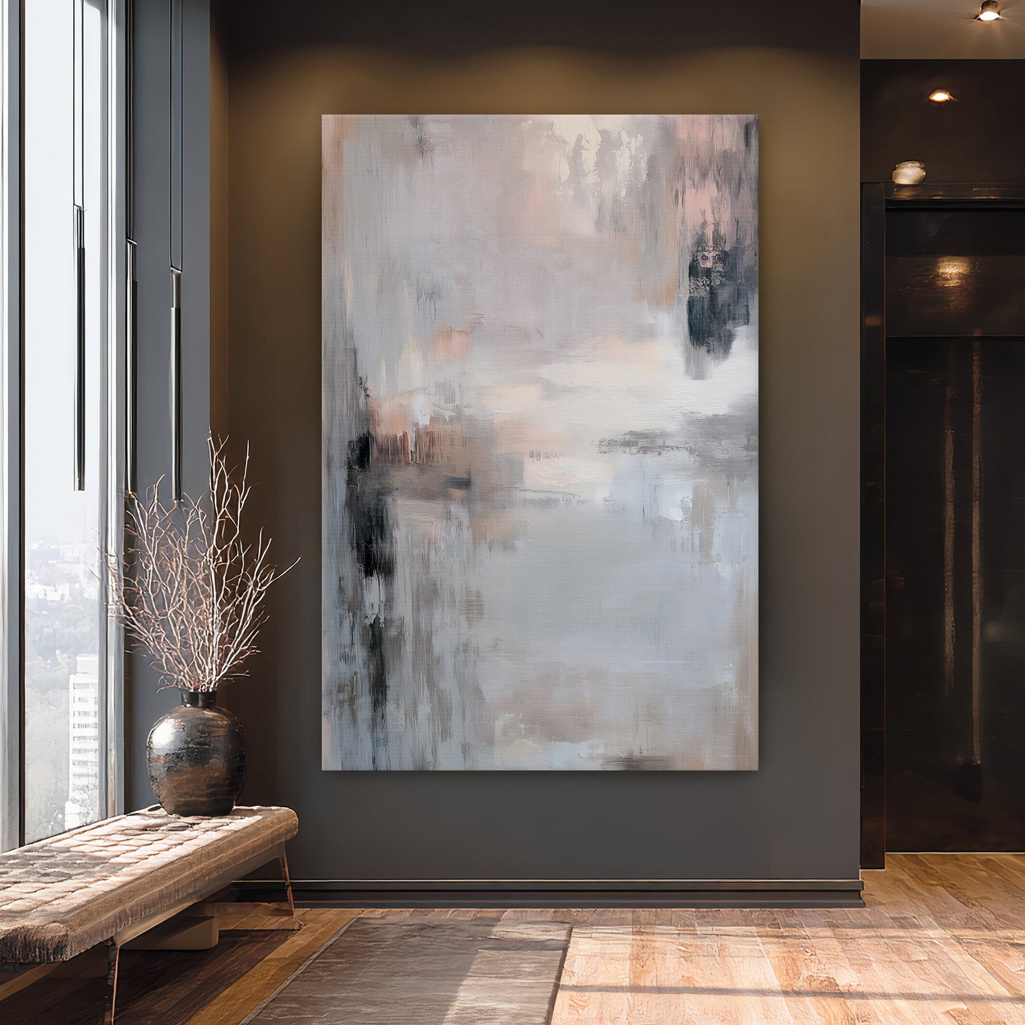 Abstract Digital Download Modern Wall Art - "Soft Horizon"