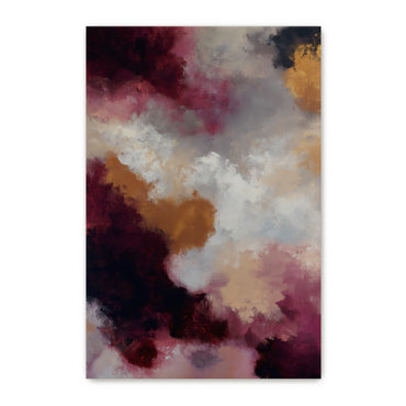 Abstract Luxury Stretched Canvas Wall Art - "Berry Nebula"