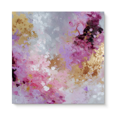 Abstract Luxury Stretched Canvas Wall Art - "Opulent Haze"