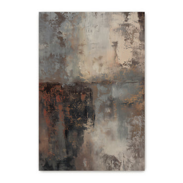 Abstract Rolled Canvas Wall Art - "Terra Fade"