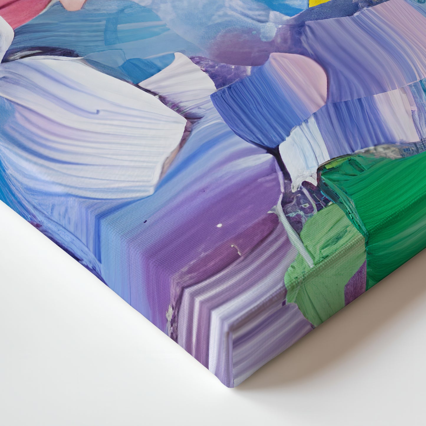 Colorful Abstract Artwork Stretched Canvas Wall Art - "Jubilee Garden"