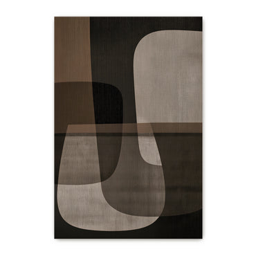 Abstract Wall Art Rolled Canvas Print – Spatial Harmony