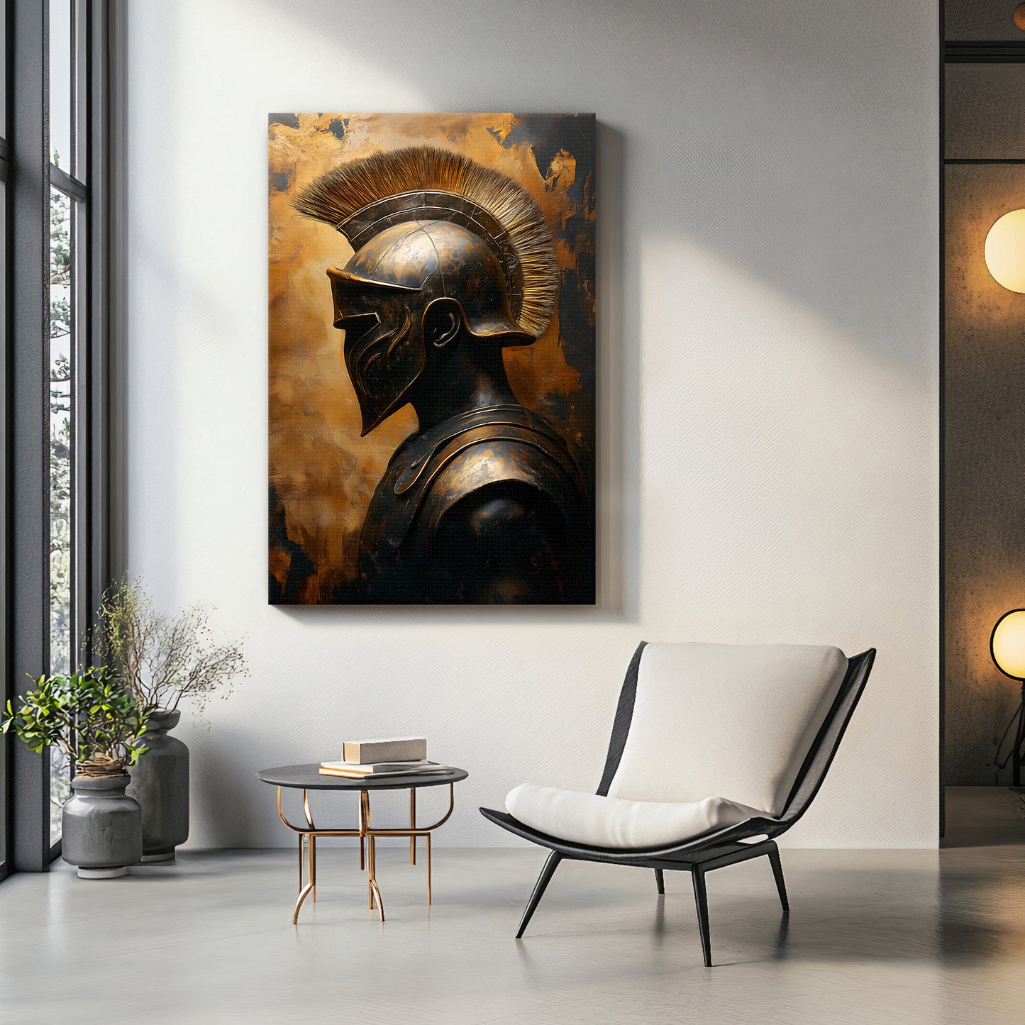 Roman Warrior Wall Art Rolled Canvas - "Temporal Warrior"