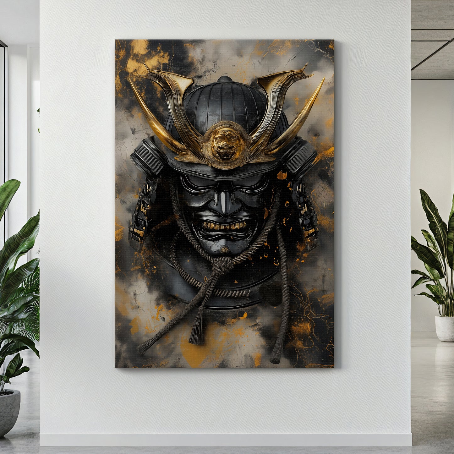 Asian Inspired Wall Art Rolled Canvas - "Kage"