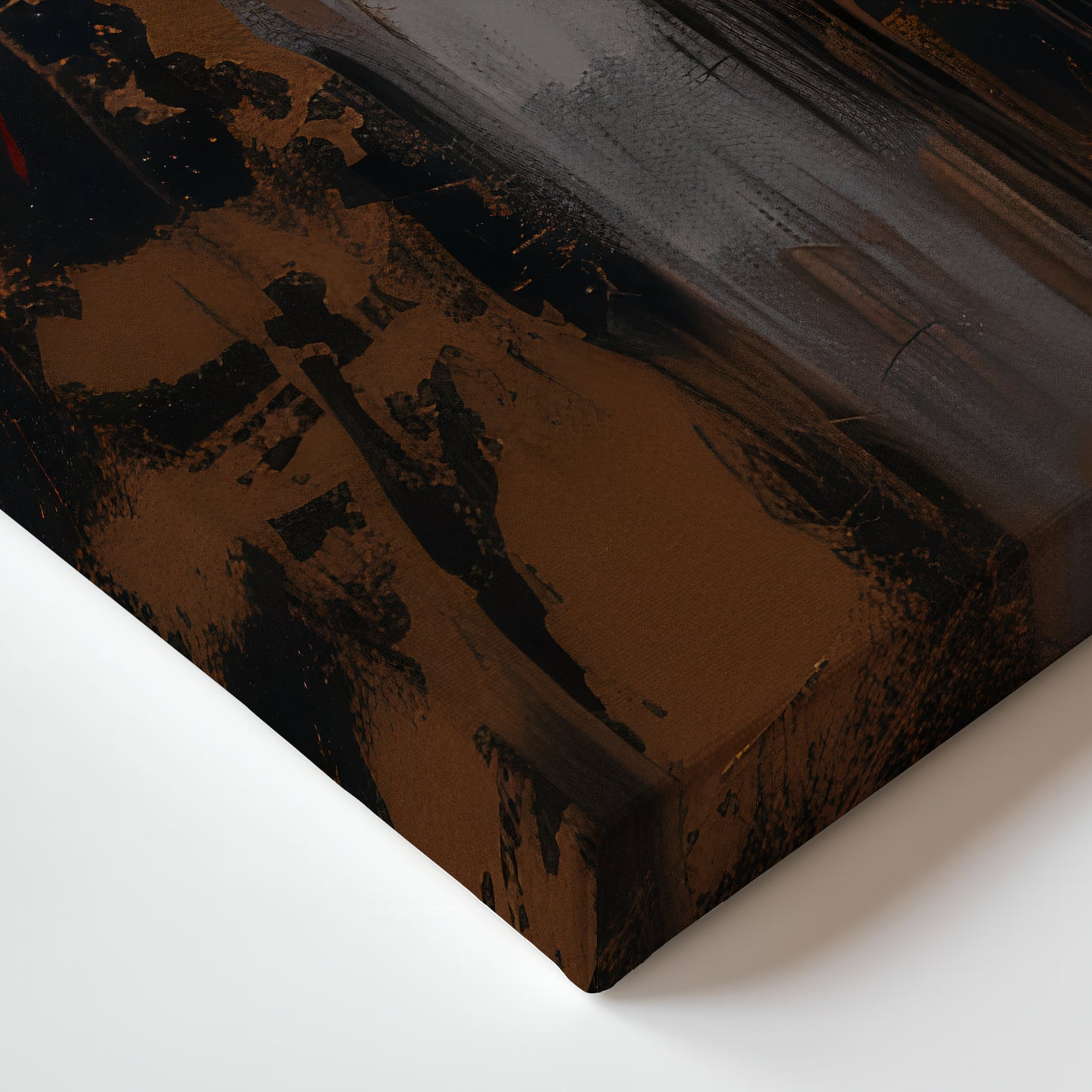 Asian Inspired Wall Art Stretched Canvas - "Temporal Warrior"