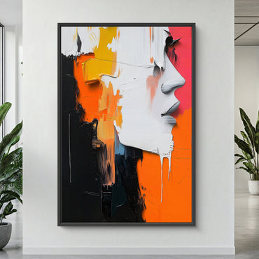 Abstract Wall Art | Framed Canvas Print - "Emergent Silhouette"