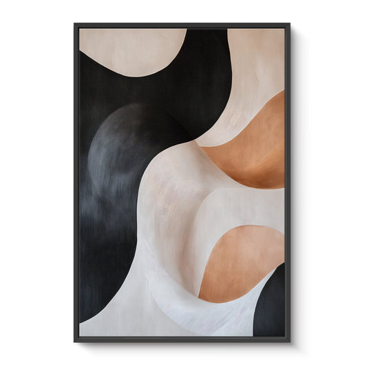 Abstract Wall Art Framed Canvas Print - "Shifting Sands"