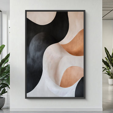 Abstract Wall Art Framed Canvas Print - "Shifting Sands"