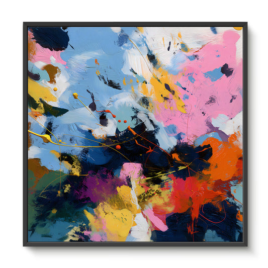 Abstract Wall Art Framed Canvas Print - "Midday Tempest"