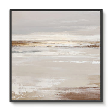 Abstract Minimalist Wall Art Framed Canvas Print - "Desert Calm"