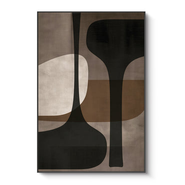 Abstract Framed Canvas Wall Art – Twin Totems