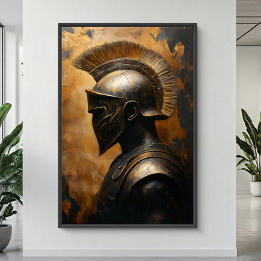 Roman Warrior Wall Art Framed Canvas Print - "Temporal Warrior"