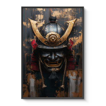 Asian Inspired Samurai Warrior Framed Canvas Print - "Temporal Warrior"