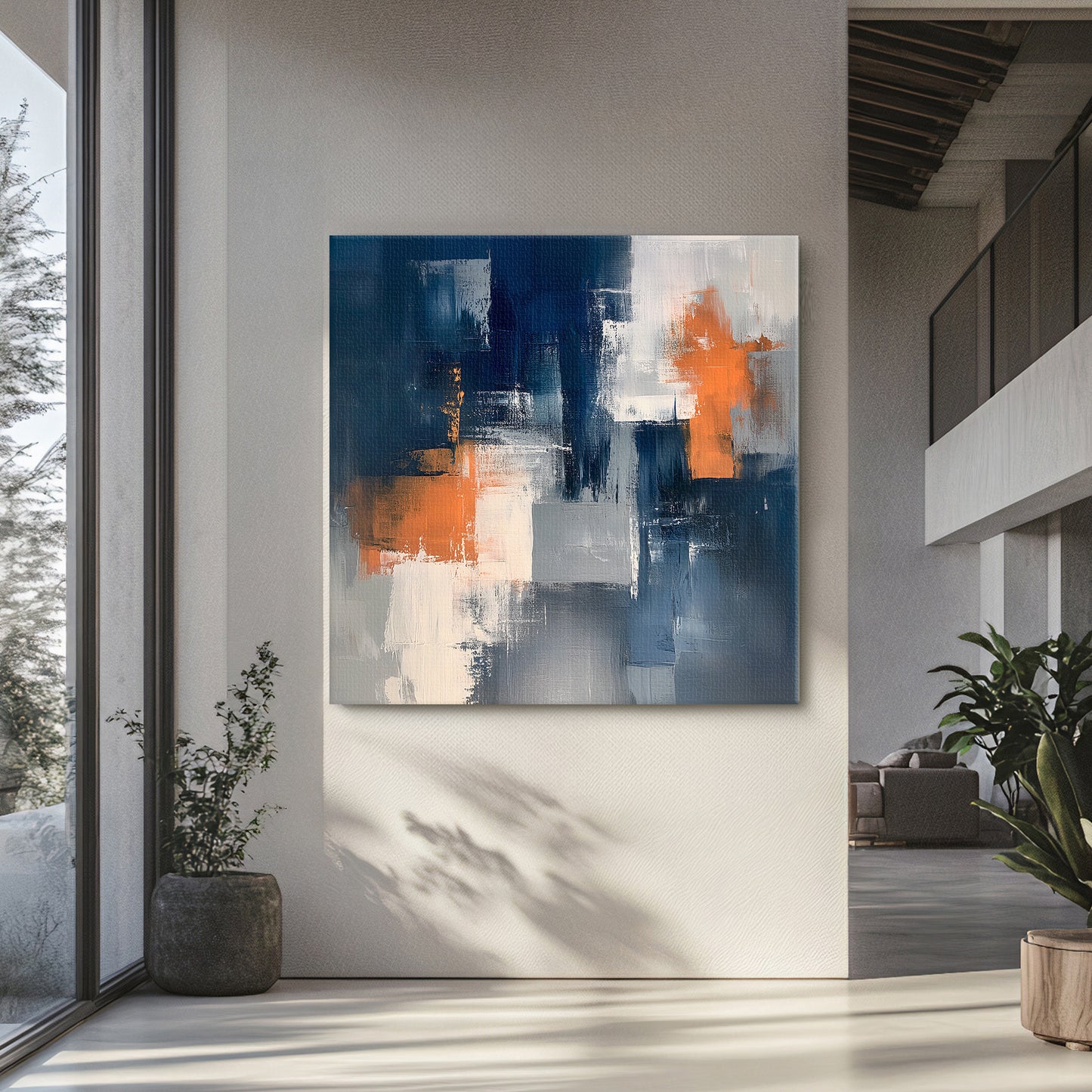 Digital Download Abstract Wall Art – “Concrete Ember”