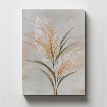 Botanical Rolled Canvas Wall Art Print – Gentle Plume