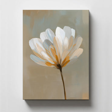 Floral Rolled Canvas Wall Art – Quiet Bloom