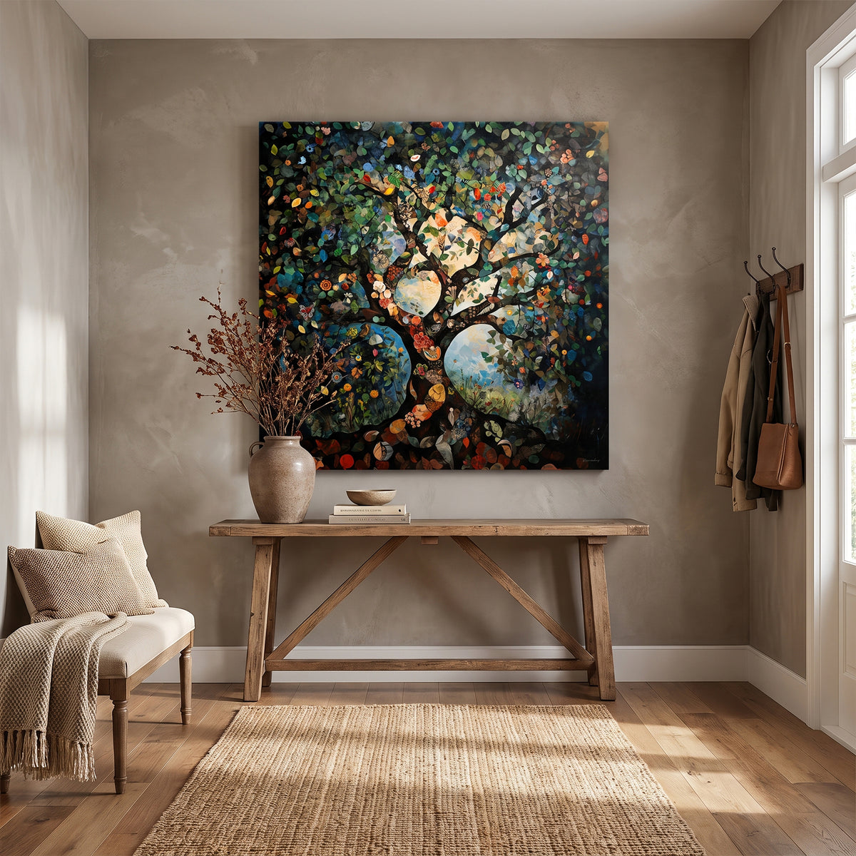 Tree of Life Stretched Canvas Wall Art – The Living Tree