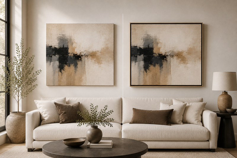 Canvas vs Framed Canvas Which Is Right for Your Space