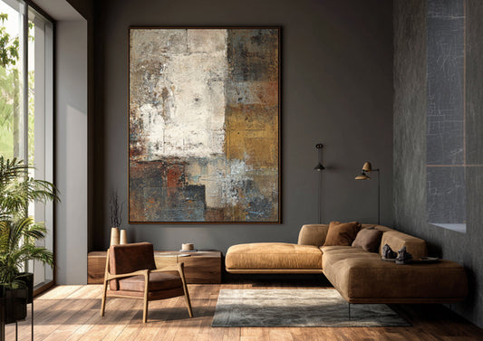 Make a Scale Statement: Choosing the Perfect Oversized Abstract Art for Your Living Room