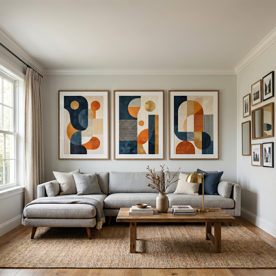 The Perfect Wall Art for Your Living Room: Scale, Style & Placement