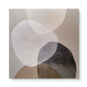 Modern Abstract Artwork Rolled Canvas - "Harmony in Bloom"