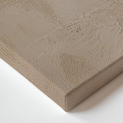 Abstract Neutral Stretched Canvas Wall Art – "Quiet Geometry"