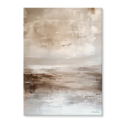 Abstract Stretched Canvas Wall Art – Still Horizon